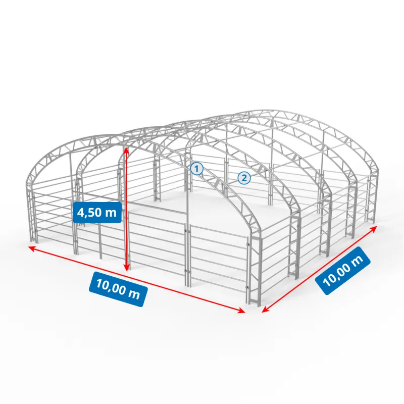 Výbeh pre zvieratá 10x10m PVC 750g/m2