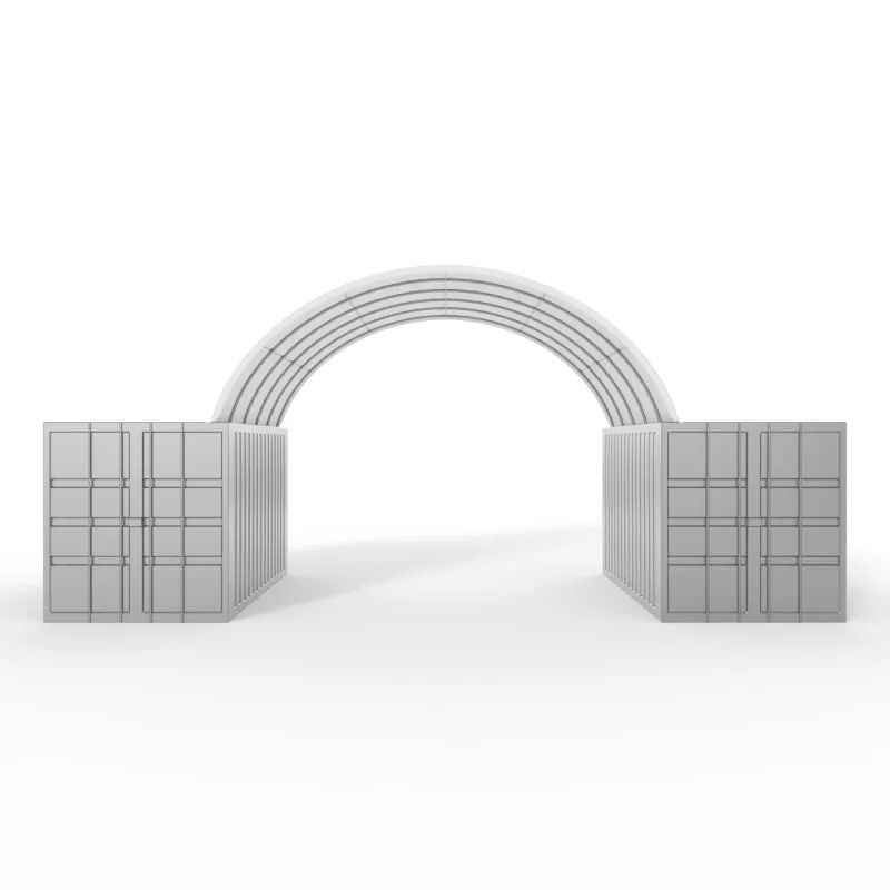 Strecha kontajnera 6x6m PVC 750g/m2