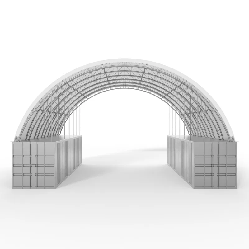 Strecha kontajnera 21,35x12m PVC 900g/m2