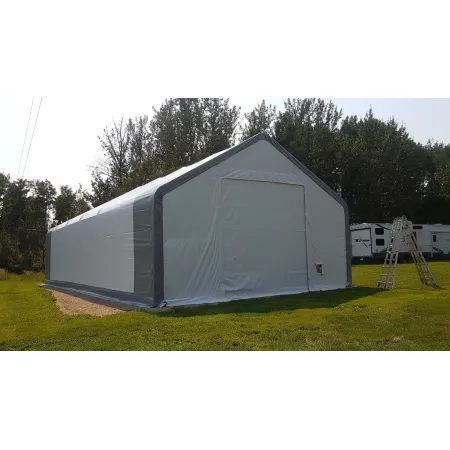 Stanová hala so sedlovou strechou 9,15x24,4 m PVC 900 g/m²