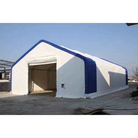 Stanová hala so sedlovou strechou 10x24,4 m PVC 900 g/m²