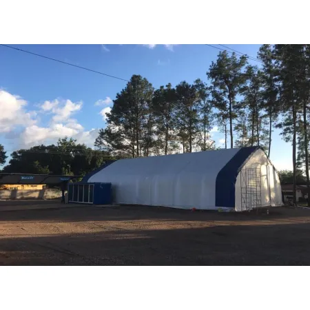 Stanová hala so šikmou strechou 12,2x21,3m PVC 900g/m2