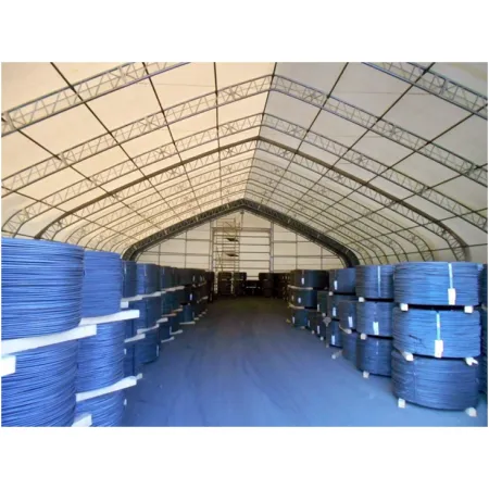 Stanová hala so šikmou strechou 21,35x36,6m PVC 750g/m2