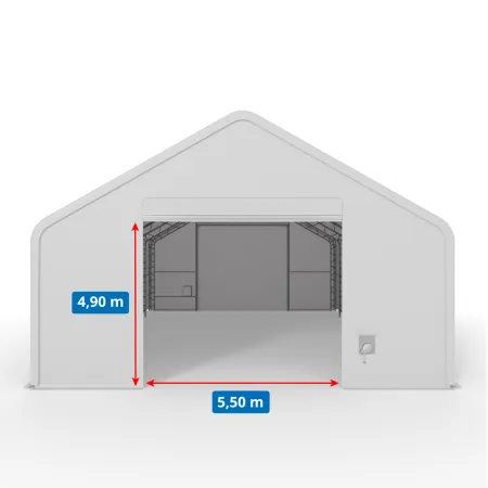 Stanová hala so šikmou strechou 21,35x36,6m PVC 750g/m2