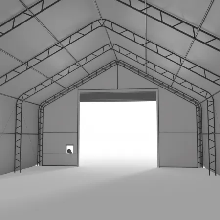 Stanová hala so sedlovou strechou 18,3x45,75 m PVC 750 g/m²