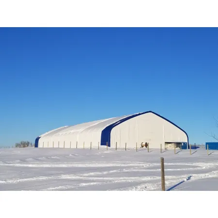 Stanová hala so sedlovou strechou 18,3x45,75 m PVC 900 g/m²