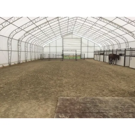 Stanová hala so sedlovou strechou 18,3x45,75 m PVC 900 g/m²