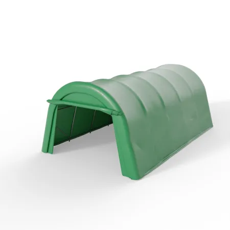 Plachtový garážový stan v zelenom vyhotovení 3,66x6,1 m PVC 750 g/m²