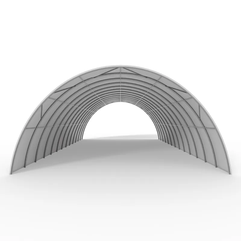 Oblúková plachtová hala 12,2x30m PVC 900g/m²