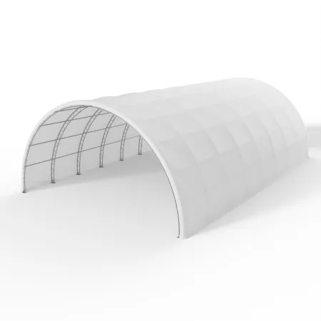 Oblúková plachtová hala 15,25x45,75m PVC 750g/m²