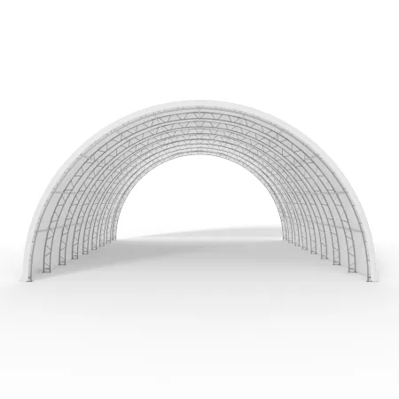 Oblúková plachtová hala 15,25x45,75m PVC 750g/m²