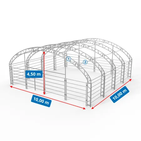 Výbeh pre zvieratá 10x10m PVC 750g/m2
