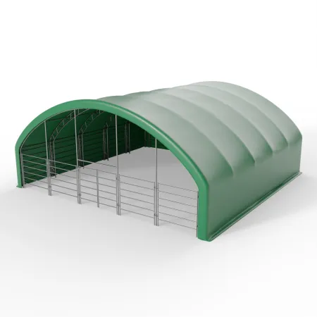 Prístrešok pre zvieratá 12x12 m PVC 750 g/m²