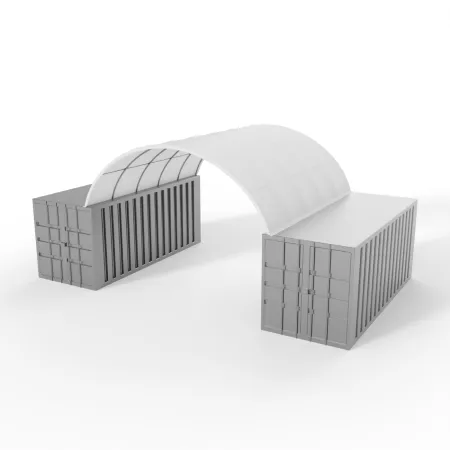 Strecha kontajnera 6x6m PVC 750g/m2
