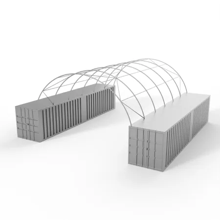 Kontajnerové prestrešenie 8x12 m PVC 750 g/m²