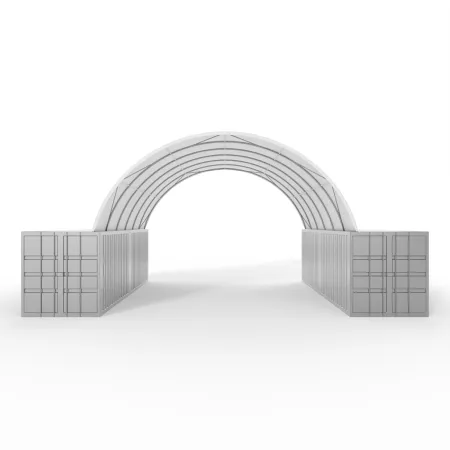 Strecha kontajnera 8x12m PVC 750g/m2