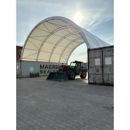 Zosilnená strecha kontajnera 12x12m PVC 900g/m2