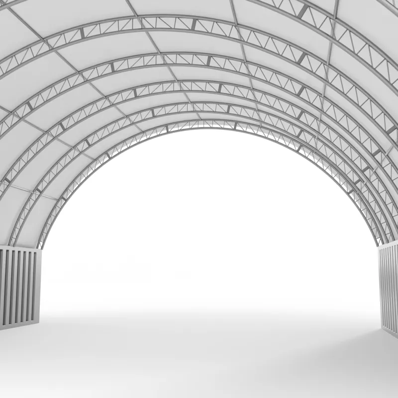 Zosilnená strecha kontajnera 12x12m PVC 900g/m2