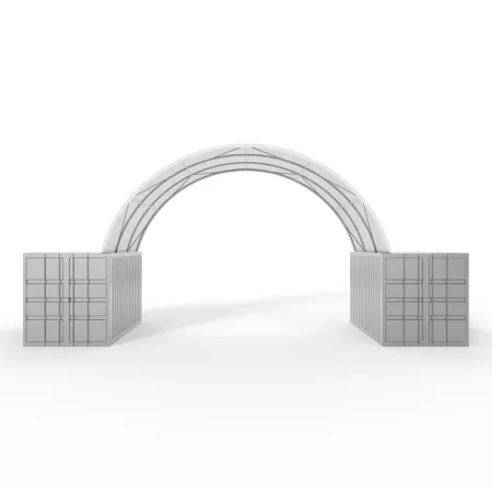 Strecha kontajnera 10x12m PVC 750g/m2