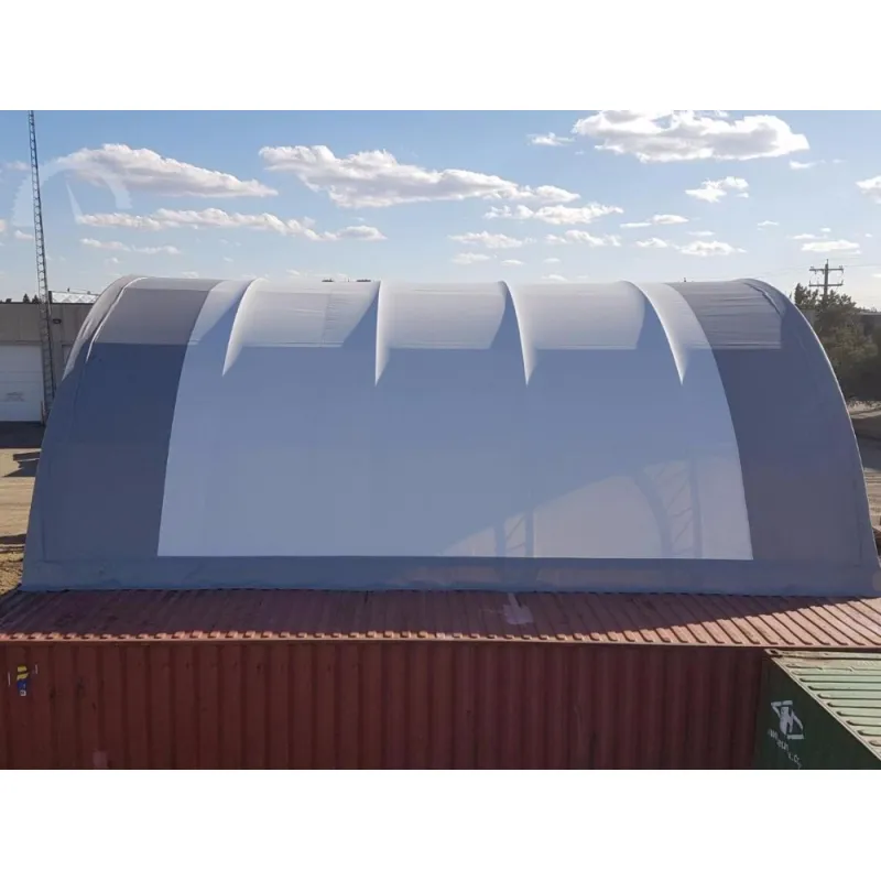 Zosilnená strecha kontajnera 10x12m PVC 900g/m2