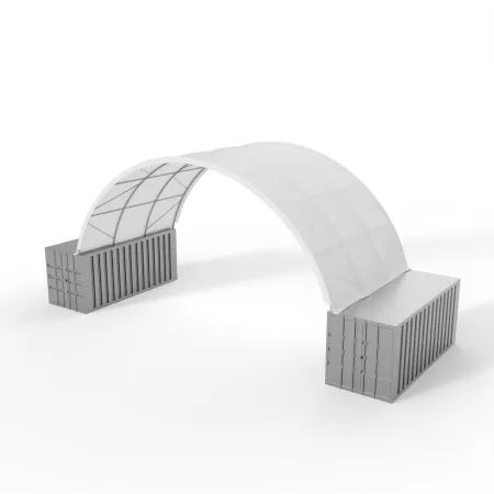Kontajnerové prestrešenie 10x6 m PVC 900 g/m²
