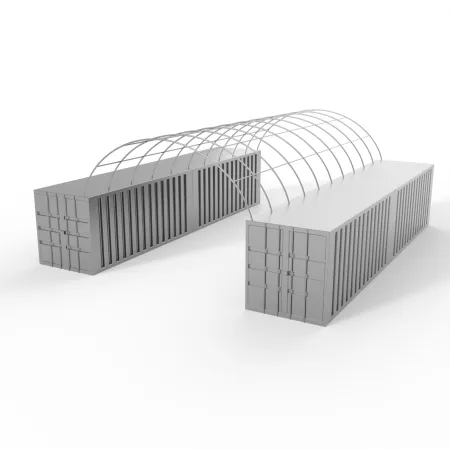 Kontajnerové prestrešenie 6x12 m PVC 750 g/m²