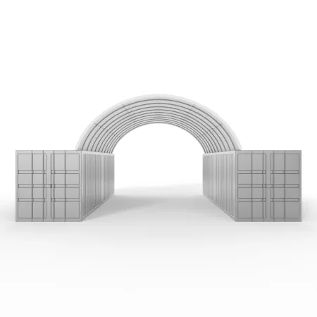 Strecha kontajnera 6x12m PVC 750g/m2