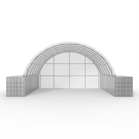 Zadná stena pre kontajnerové prestrešenie 8 m PVC 750 g/m²