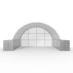 Zadná stena pre kontajnerové prestrešenie 12 m PVC 750 g/m²