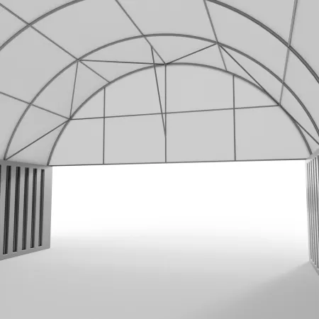 Štítový kryt s rámom pre prestrešenie 8 m PVC 750 g/m²