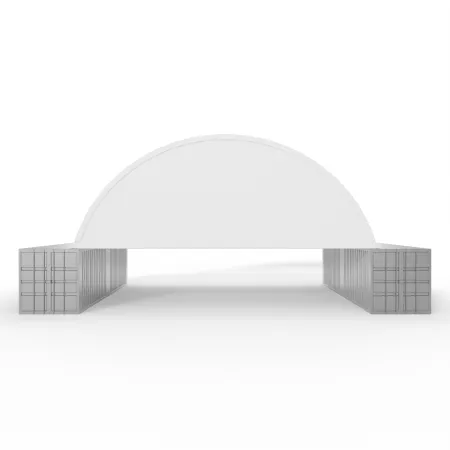 Štítová clona s rámom pre zosilneného zastrešenie 12m PVC 750g/m²