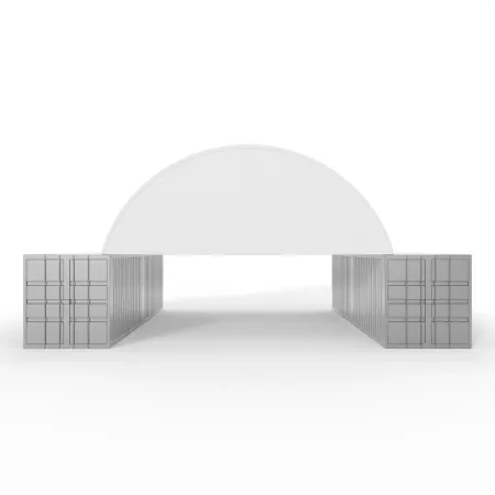 Štítová clona s rámom pre zastrešenie 8m PVC 900g/m²