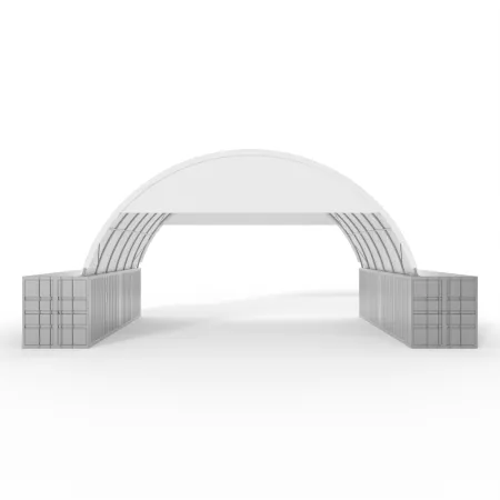 Štítová clona pre zastrešenie 12m PVC 750g/m²