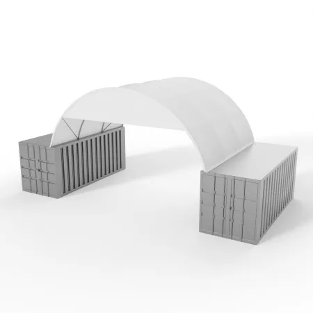 Štítová clona pre zastrešenie 6m PVC 750g/m²