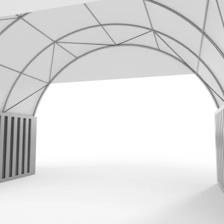 Štítová clona pre zastrešenie 6m PVC 750g/m²