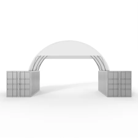 Štítová clona pre zastrešenie 6m PVC 900g/m²