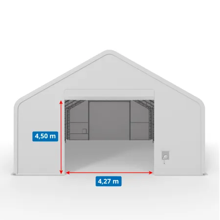 XL stanová hala so sedlovou strechou 12,2x18,3m PVC 900g/m2