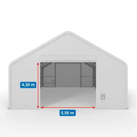 XXL stanová hala so sedlovou strechou 12,2x24,4m PVC 750g/m2