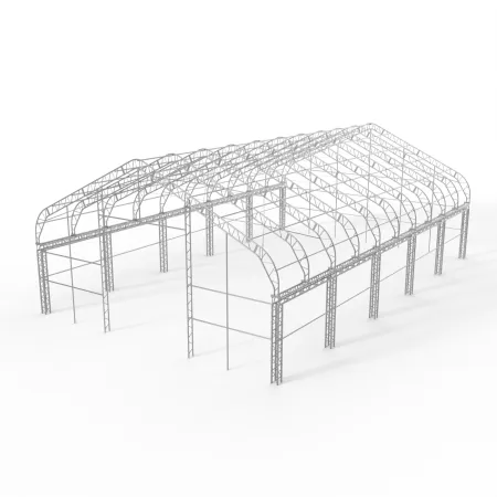 Stanová hala XL so sedlovou strechou 15,25x24,4m PVC 750g/m2