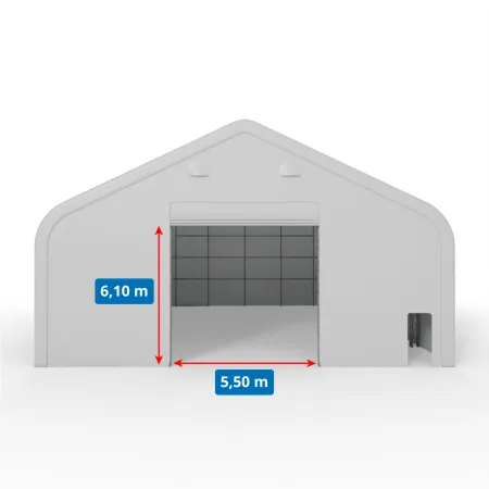 Stanová hala XL so sedlovou strechou 15,25x24,4m PVC 750g/m2