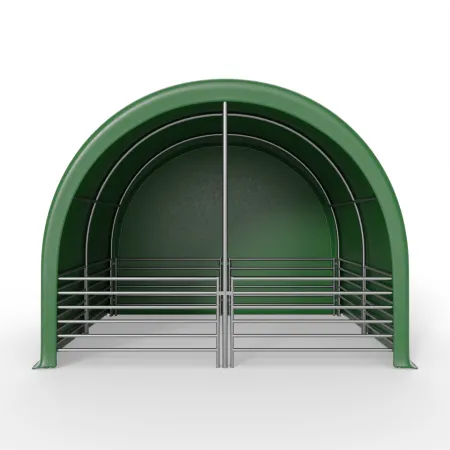 Prístrešok pre zvieratá 4x4 m PVC 750 g/m²