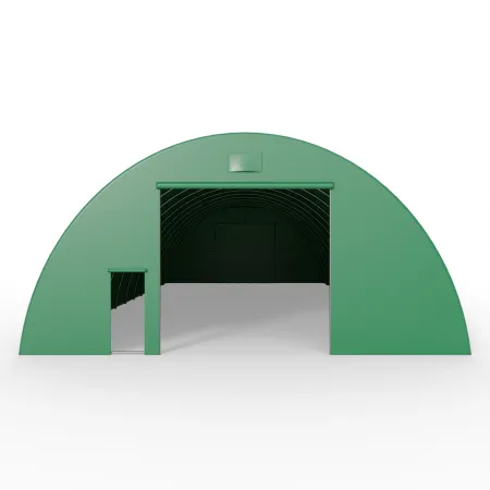 Obojstranná stena pre tunelovú halu v zelenom vyhotovení 12 m PVC 750 g/m²
