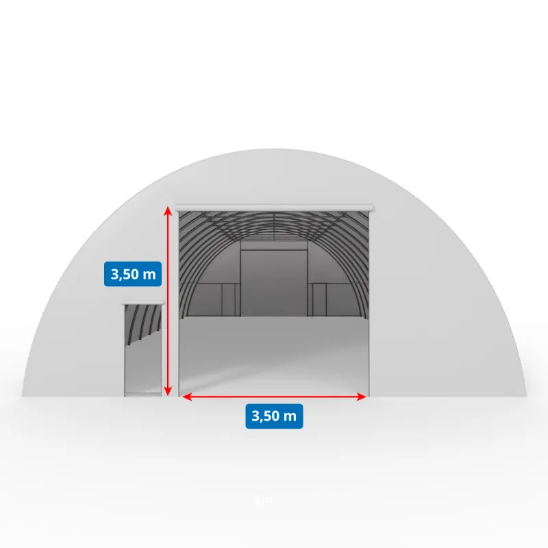Plachtová hala 9,15x12m PVC 750g/m²