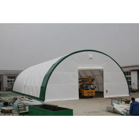 Zosilnená oblúková stanová hala 15,25x24,4 m PVC 900g/m²