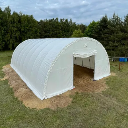 Plachtová hala 12,2x18m PVC 750g/m²