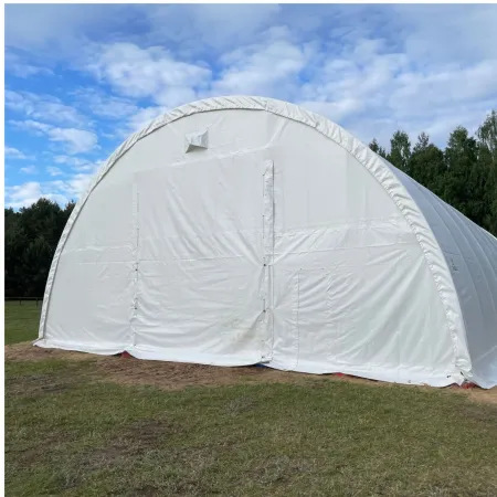 Plachtová hala 12,2x18m PVC 750g/m²
