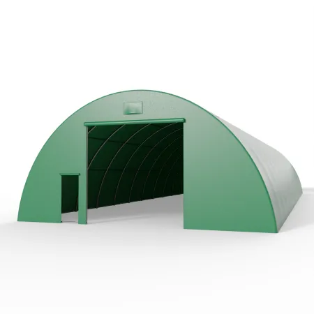 Plachtová hala 12,2x18m PVC 750g/m² v zelenej verzii