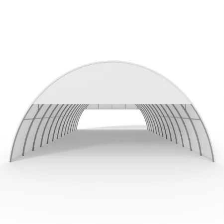 Štítový kryt s rámom pre oblúkovú halu 12 m PVC 750 g/m²