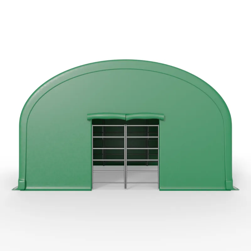 Predná stena pre výbeh pre zvieratá 6x6m PVC 750g/m²