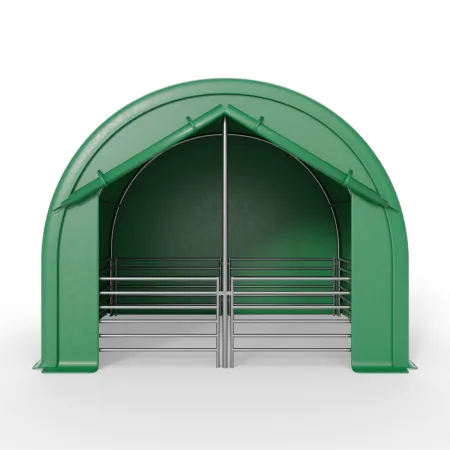 Predná stena pre výbeh pre zvieratá 4x4m PVC 750g/m²